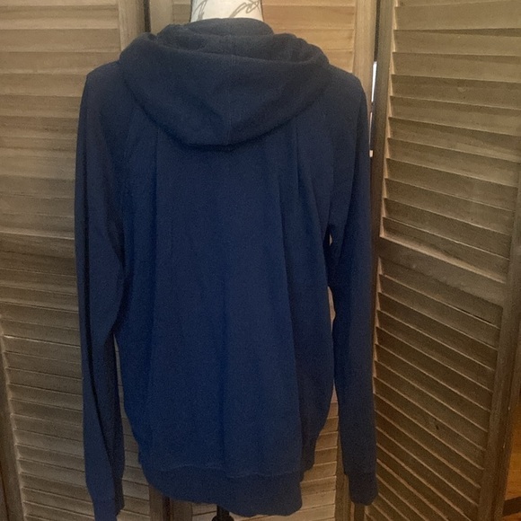Hurley size large blue  zip up hoodie jacket with pockets great condition - Picture 2 of 5